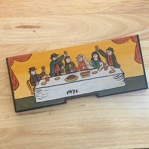 Beehive front “a celebration of the wedding” hand painted on wood in Slovanija